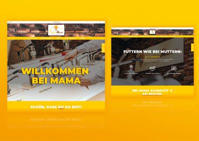 Gestaltung Internetseite / www.fritten-mama.de